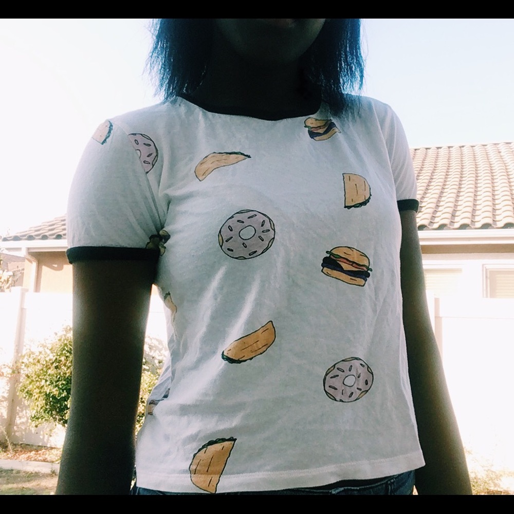 comfort food crop top